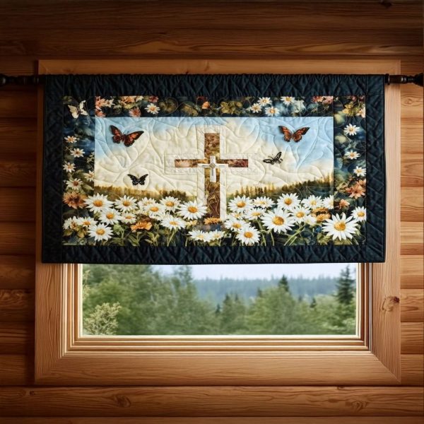Daisies And Devotion Quilted Valance