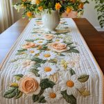 Daisy Delight Quilted Table Runner