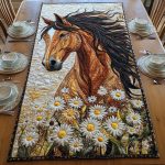 Daisy Hooves Quilted Table Runner
