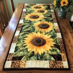Daisy Mirage Quilted Table Runner