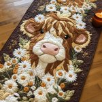 Daisy Moo Quilted Table Runner