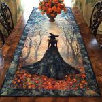 Dark Enchantment Quilted Table Runner