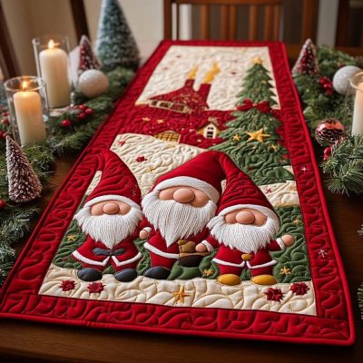December Magic Quilted Table Runner