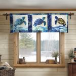 Deep Blue Voyage Quilted Valance