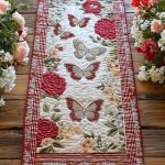 Delicate Flight Quilted Table Runner