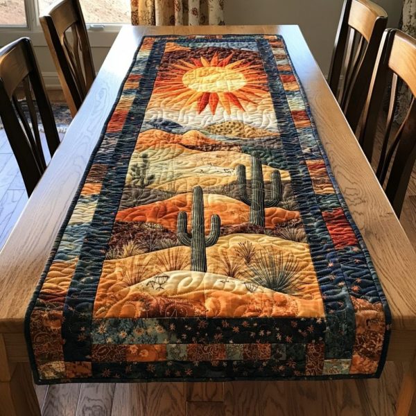Desert Bloom Quilted Table Runner