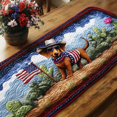 Desert Dog Pride Quilted Table Runner