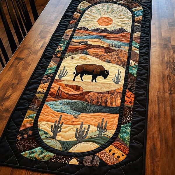 Desert Drift Quilted Table Runner