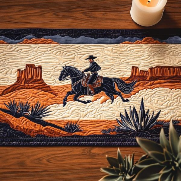 Desert Rider Quilted Table Runner