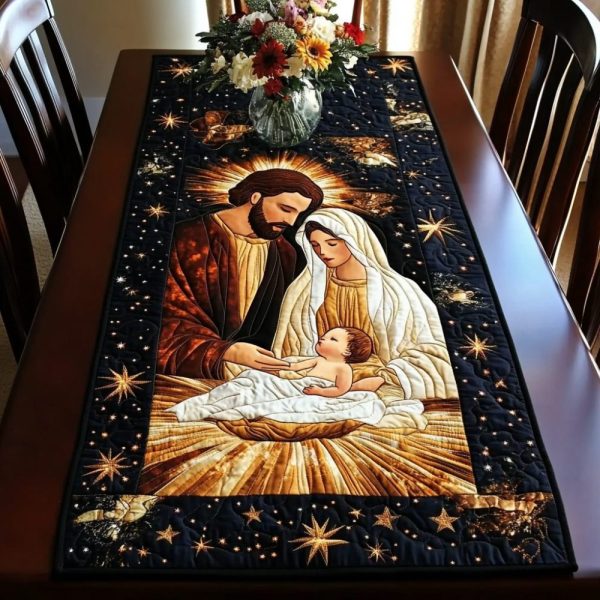 Divine Embrace Quilted Table Runner