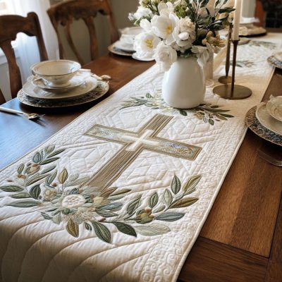 Divine Love Quilted Table Runner