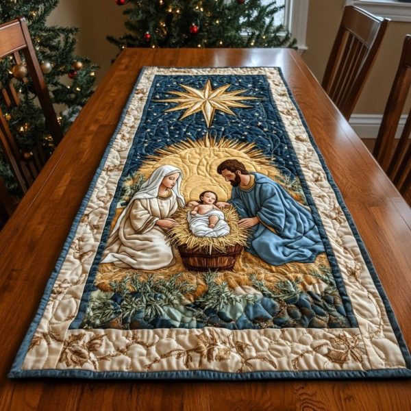 Divine Nightfall Quilted Table Runner