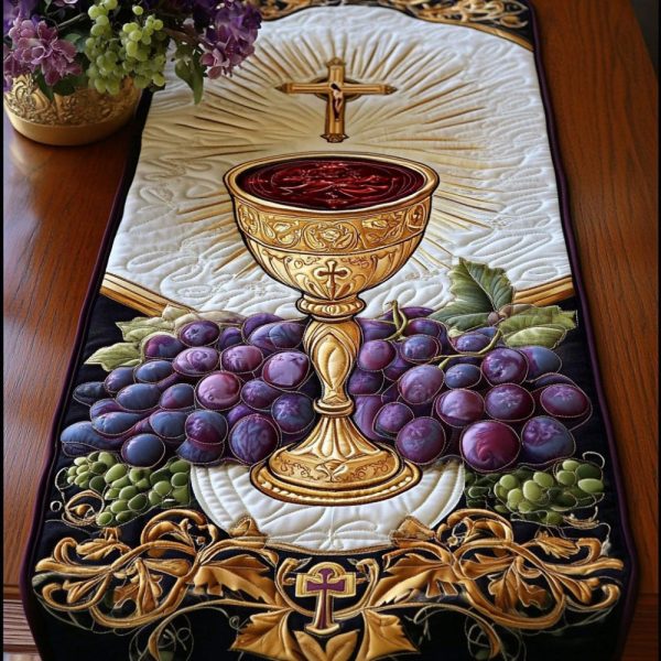 Divine Radiance Quilted Table Runner