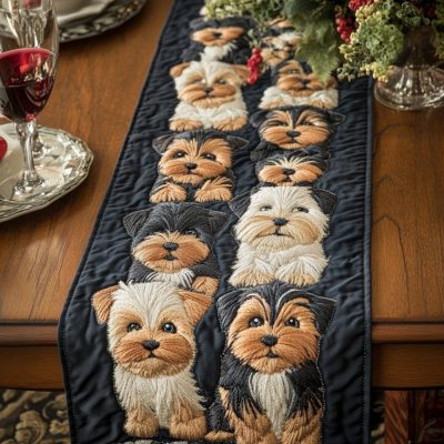 Doggy Delight Quilted Table Runner