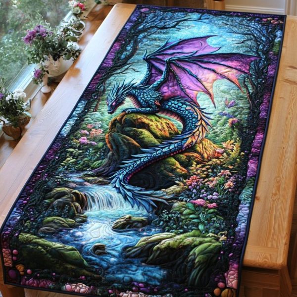 Dragon Heart Quilted Table Runner