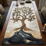 Dream Weavers Oak Quilted Table Runner