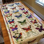 Dreamy Butterfly Quilted Table Runner