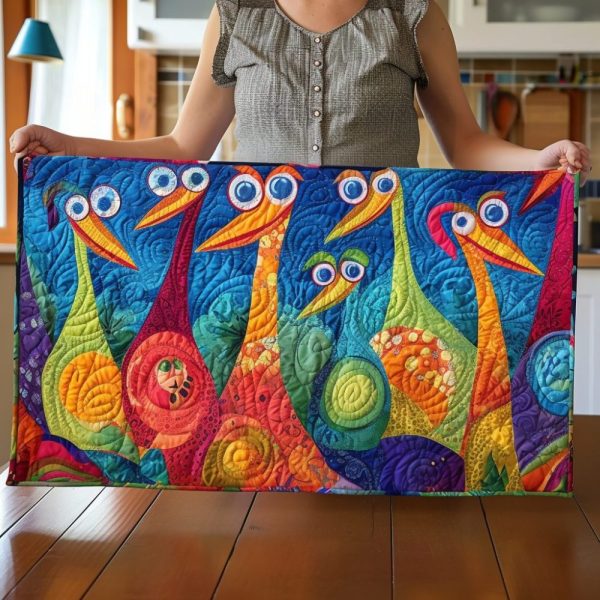 Duck Or Goose Quilted Table Runner