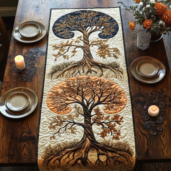 Earthbound Spirit Quilted Table Runner