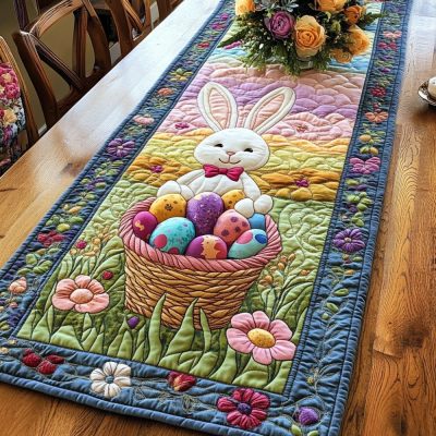 Easter Bliss Quilted Table Runner