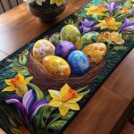 Easter Bloom Quilted Table Runner