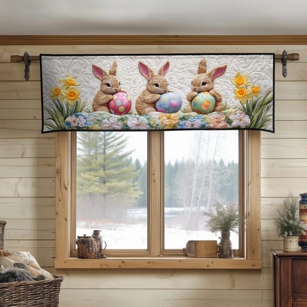 Easter Charm Quilted Valance