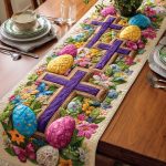 Easter Cross Quilted Table Runner
