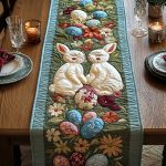 Easter Elegance Quilted Table Runner