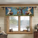 Easter Reflection Quilted Valance