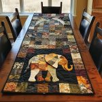 Elephant Prestige Quilted Table Runner