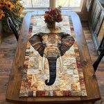 Elephant Dream Quilted Table Runner