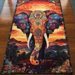 Elephant Spirit Quilted Table Runner