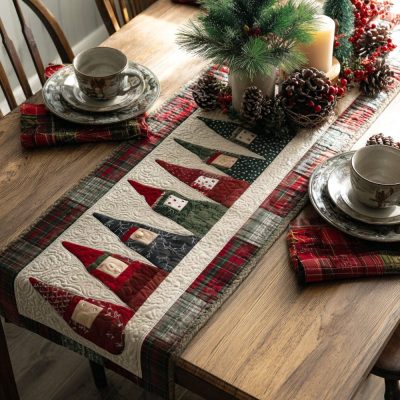 Elf Lane Quilted Table Runner