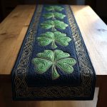Emerald Clover Quilted Table Runner