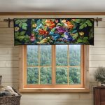 Emerald Leap Quilted Valance