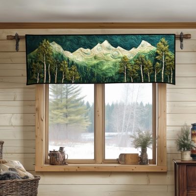 Emerald Peaks Quilted Valance