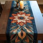 Emerald Radiance Quilted Table Runner