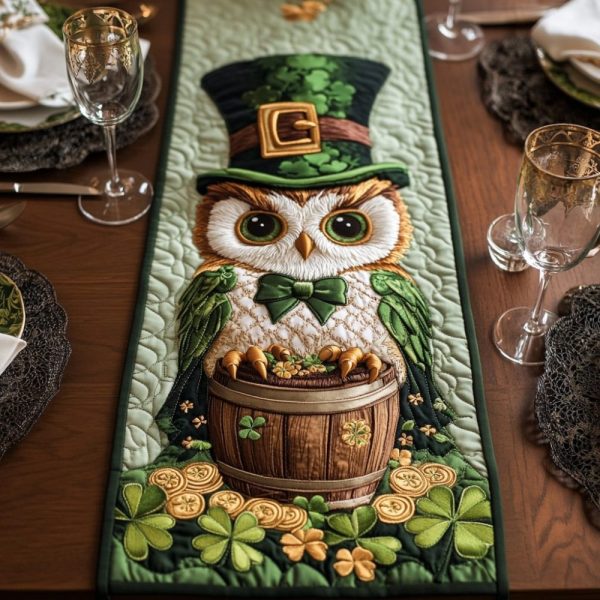 Emerald Treasure Quilted Table Runner
