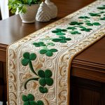 Emerald Whimsy Quilted Table Runner