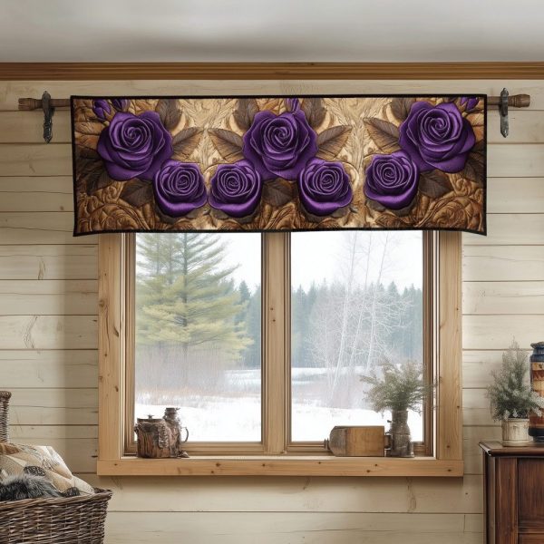 Enchanted Amethyst Quilted Valance
