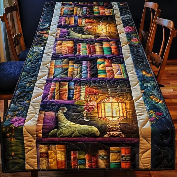Enchanted Library Quilted Table Runner
