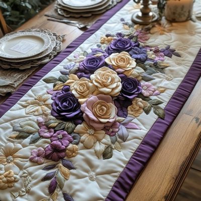 Enchanted Bouquet Quilted Table Runner