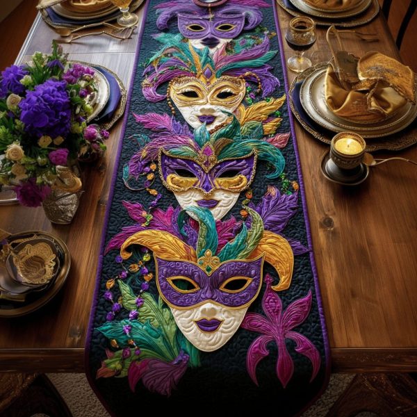 Enchanted Carnival Night Quilted Table Runner