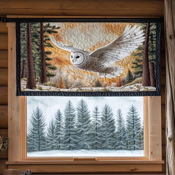 Enchanted Owls Quilted Valance