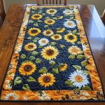 Endearing Sunflowers Quilted Table Runner