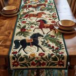 Equine Art Mystical Steeds Quilted Table Runner
