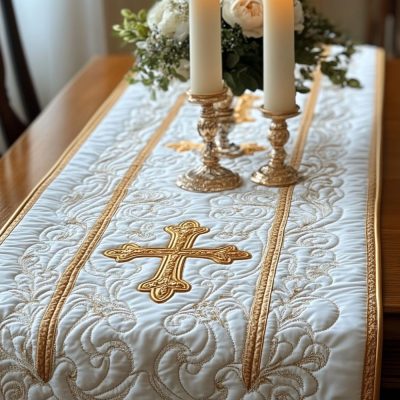 Eternal Light Quilted Table Runner