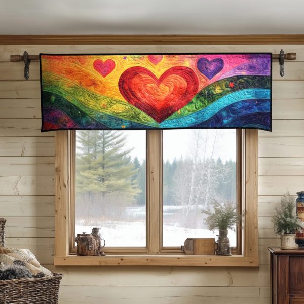 Eternal Love Quilted Valance