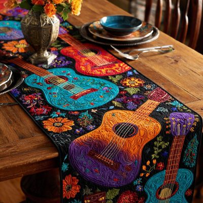 Eternal Melody Quilted Table Runner