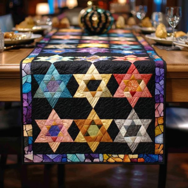 Eternal Star Quilted Table Runner